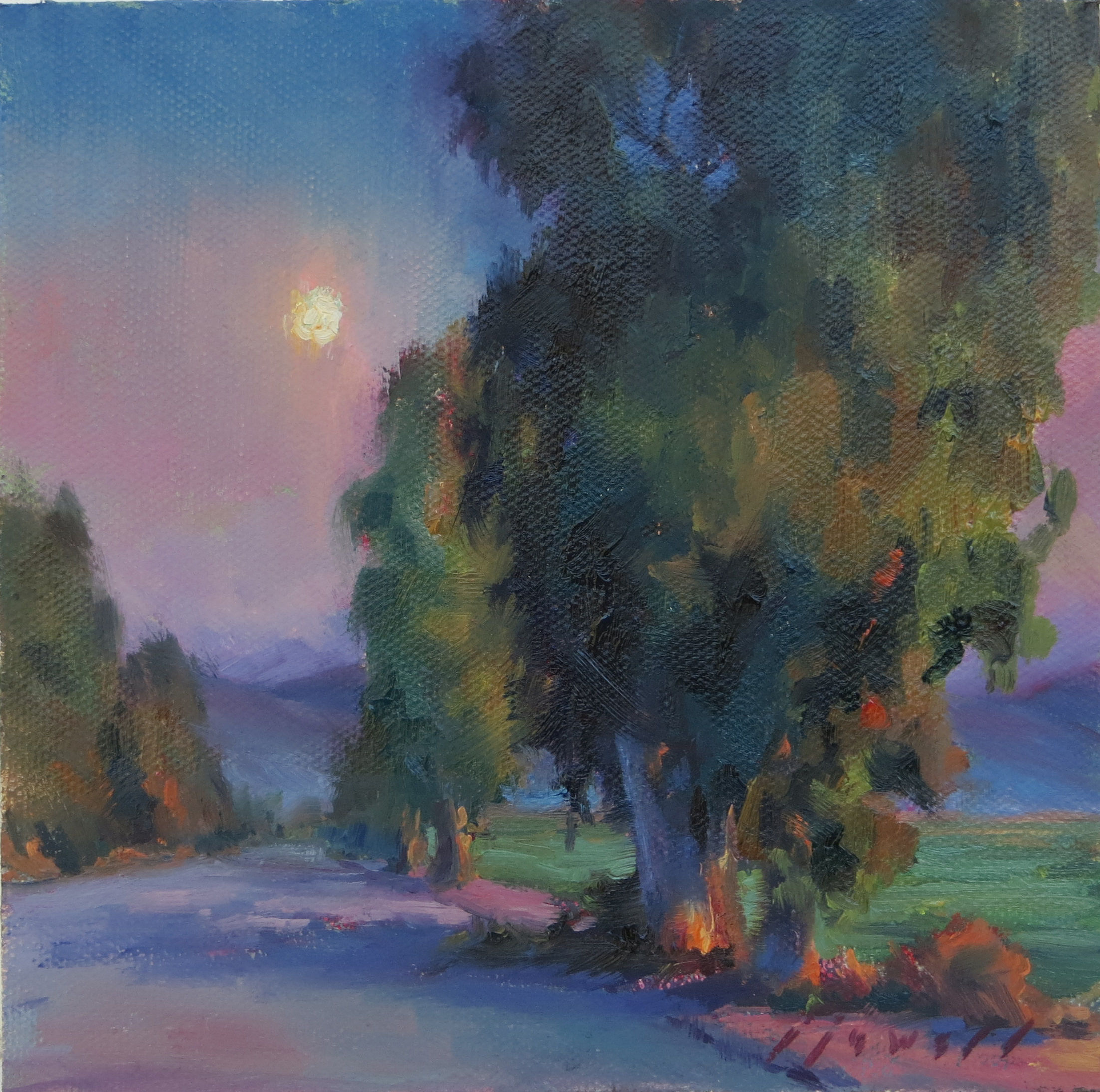 Driving Into LA - Original Oil Painting