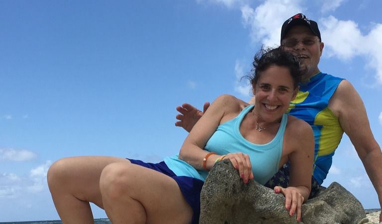 Lori Zukin at the beach