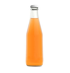 Bottle of orange soda