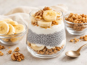 Creamy Banana Chia Yogurt Parfait