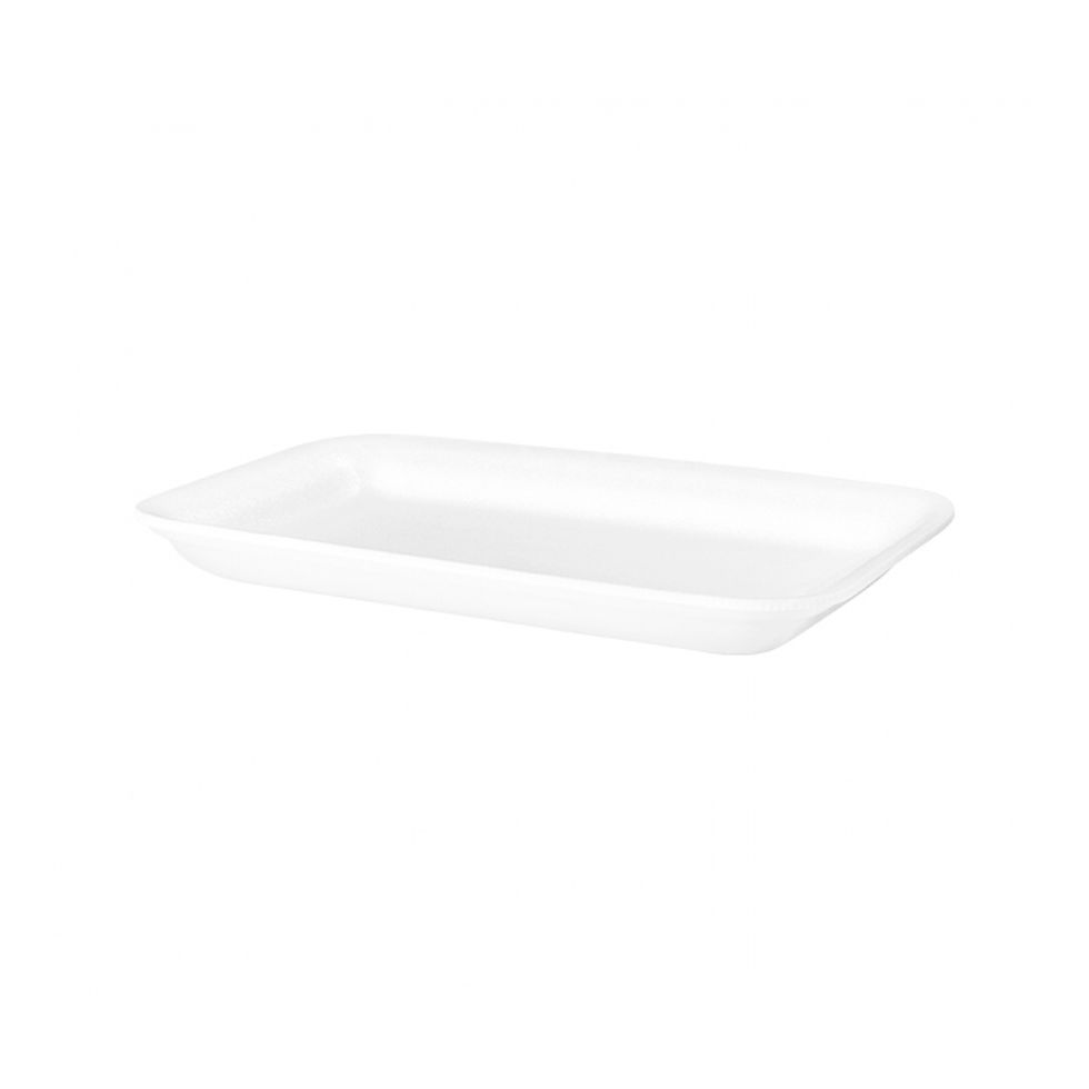 Bandeja de Isopor CRL-004 Rasa Branca com 400 unidades Copobras