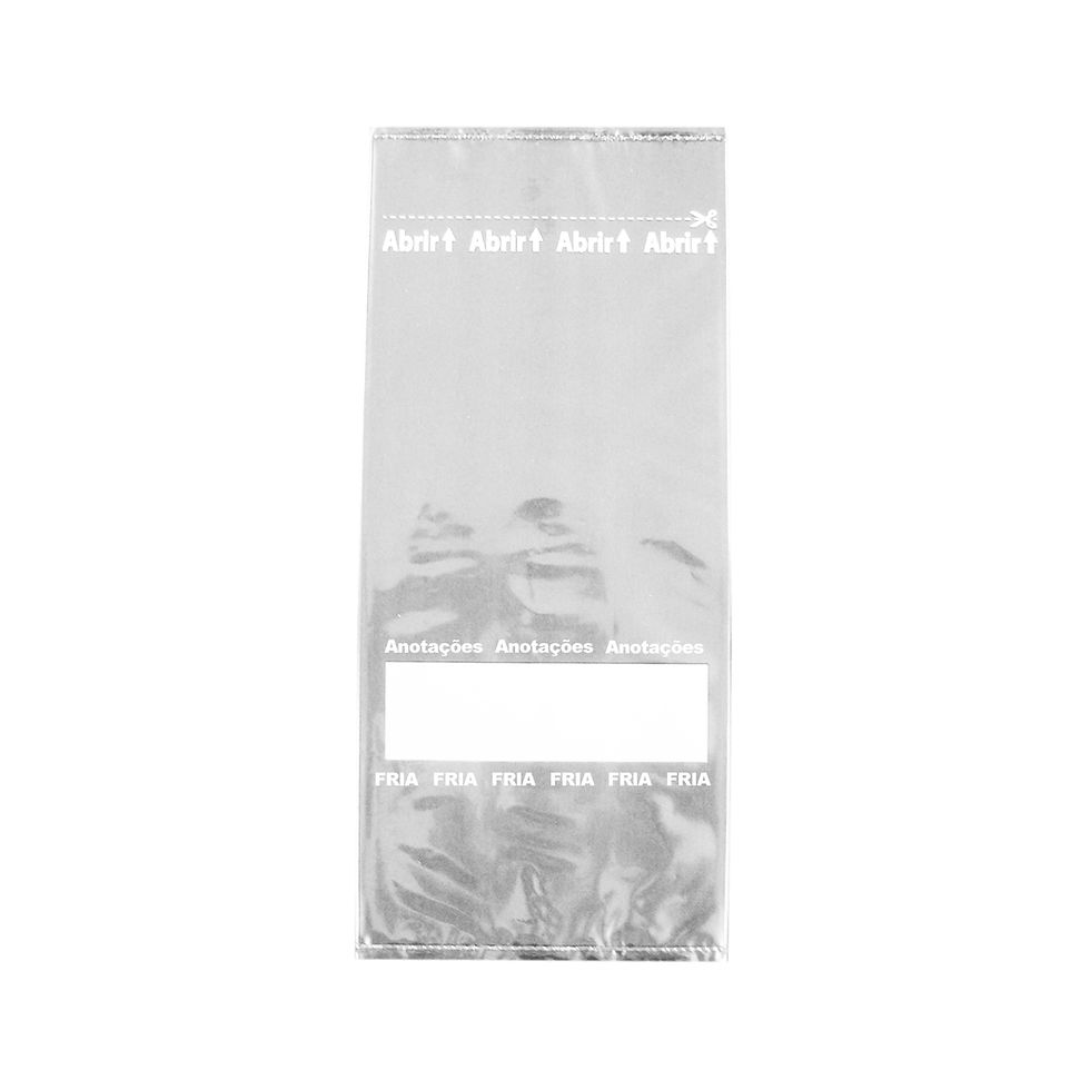Saco Esterelizado para Amostra 12x30cm com 800 unidades