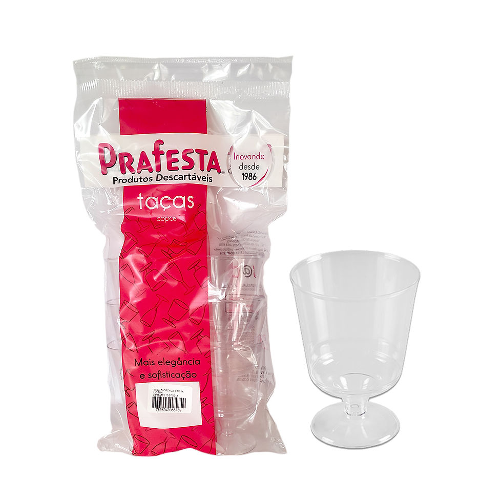 Taça para Vinho 130mL com 144 unidades Prafesta