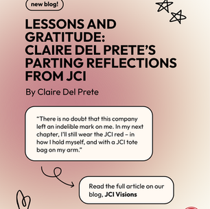 Lessons and Gratitude: Claire Del Prete’s Parting Reflections from JCI
