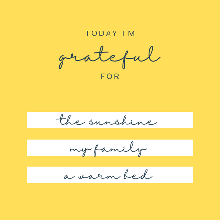 What are you thankful for? Could you be more thankful?