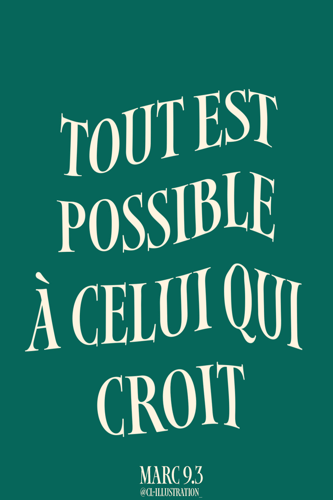 fond d'ecran tout est possible à celui qui croit