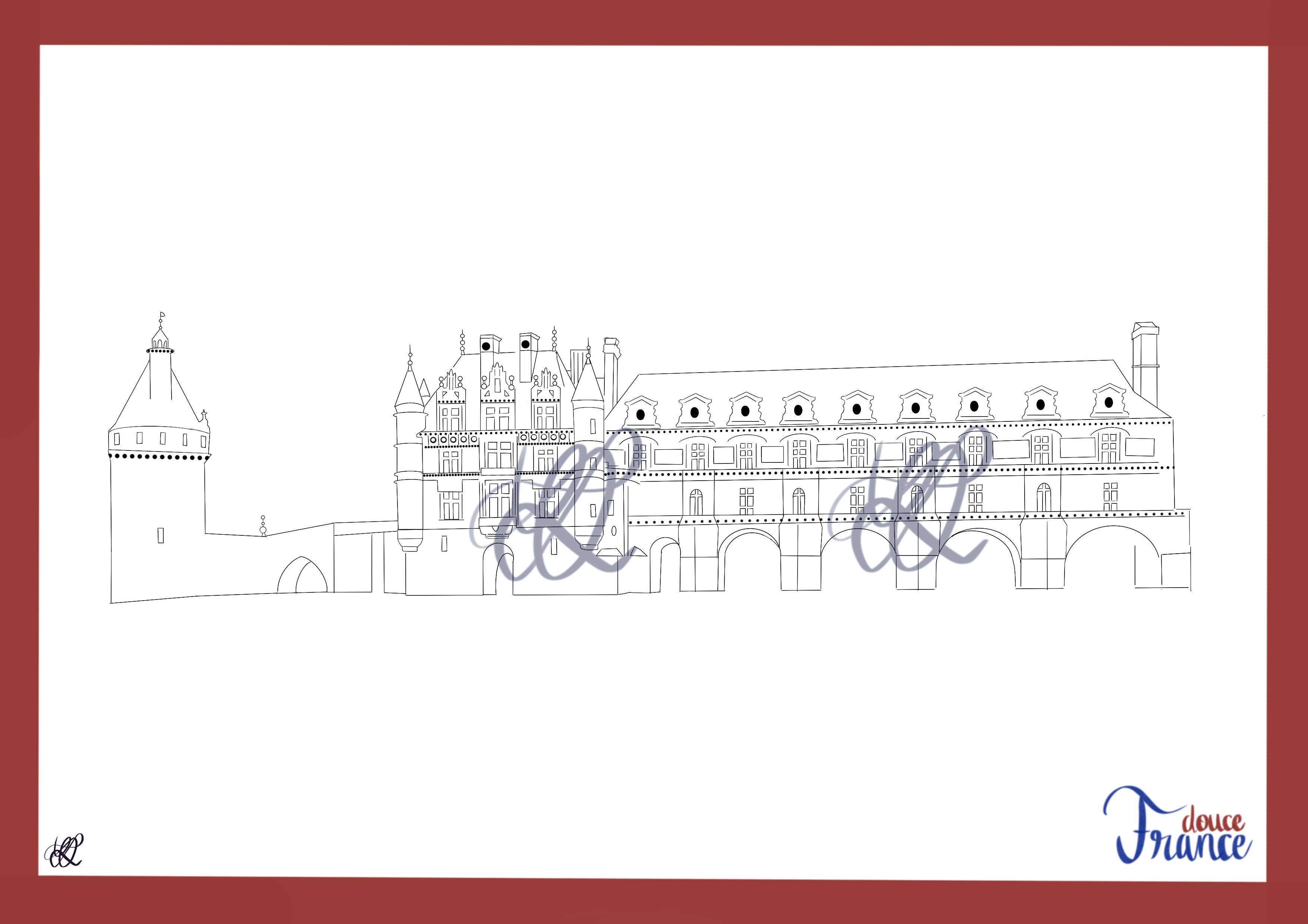 Château de Chenonceau - N&B