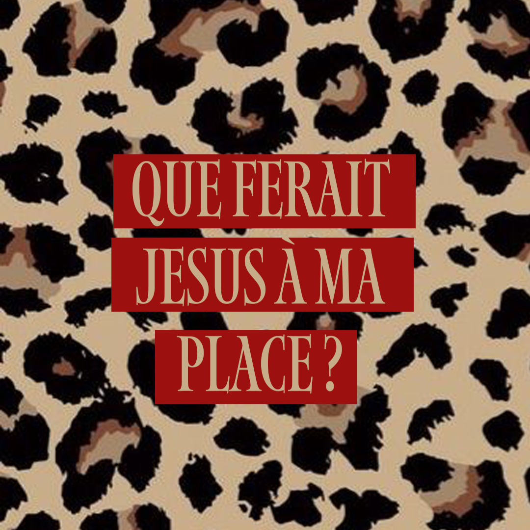 fond d'ecran que ferait jesus à ma place leopard
