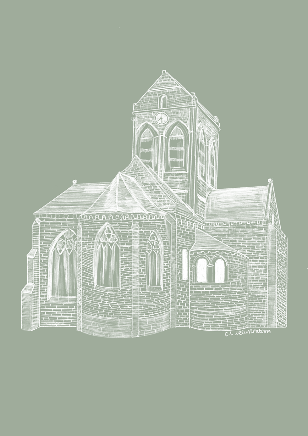 Miniature : illustration sur mesure - monument