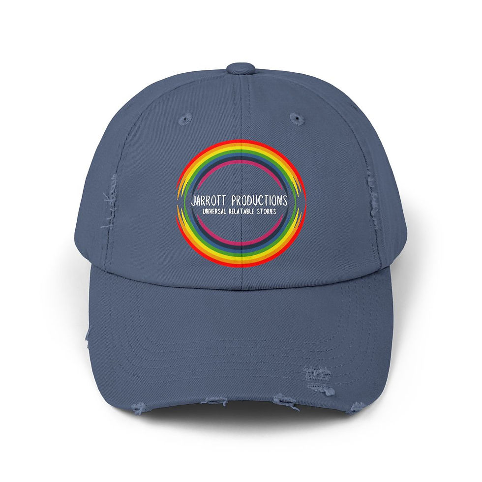 Thumbnail: JP Record Logo Unisex Distressed Cap 