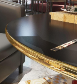 Küçük resim: Werzalit Bistro Masa Tablası Yuvarlak