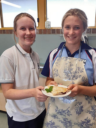 Hannah and Anna made berry turnovers