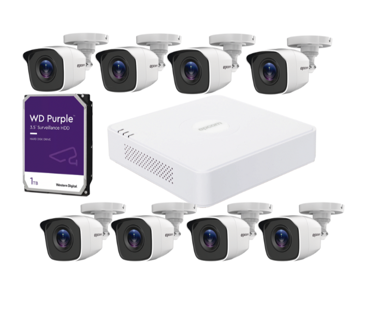 KIT DVR 8 CAMARAS