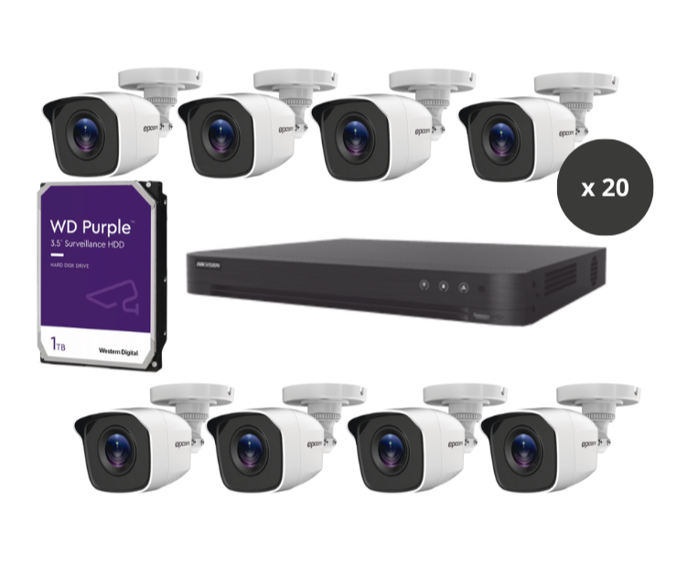 KIT DVR 20 CAMARAS