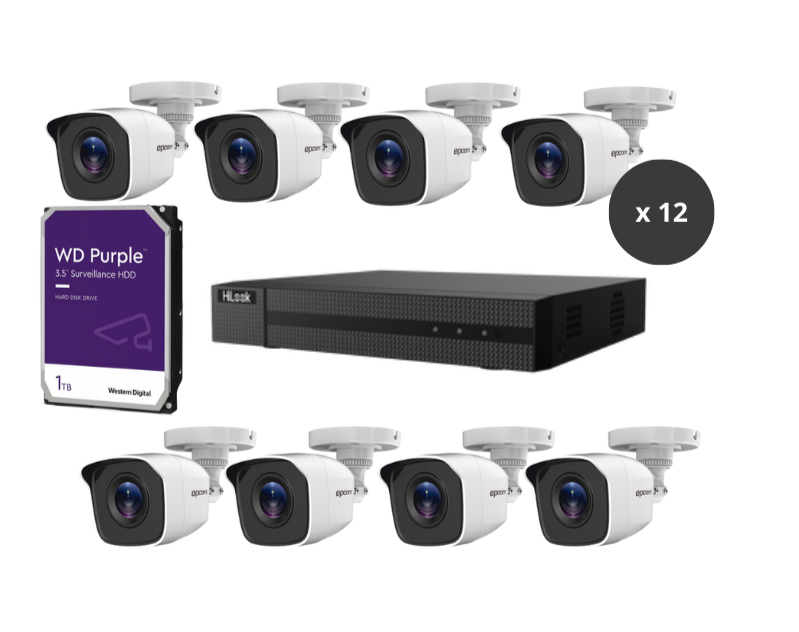 KIT DVR 12 CAMARAS