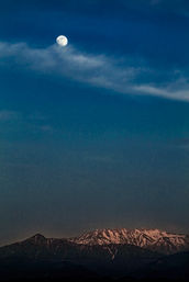 [A-025] 夕暮れの月