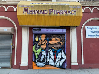 Mike Long/Skatchface, Mermaid Pharmacy, 2109 Mermaid Avenue