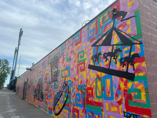 Egypt Hagan, Maimonides Stadium Wall, 1904 Surf Avenue at W. 16th Street