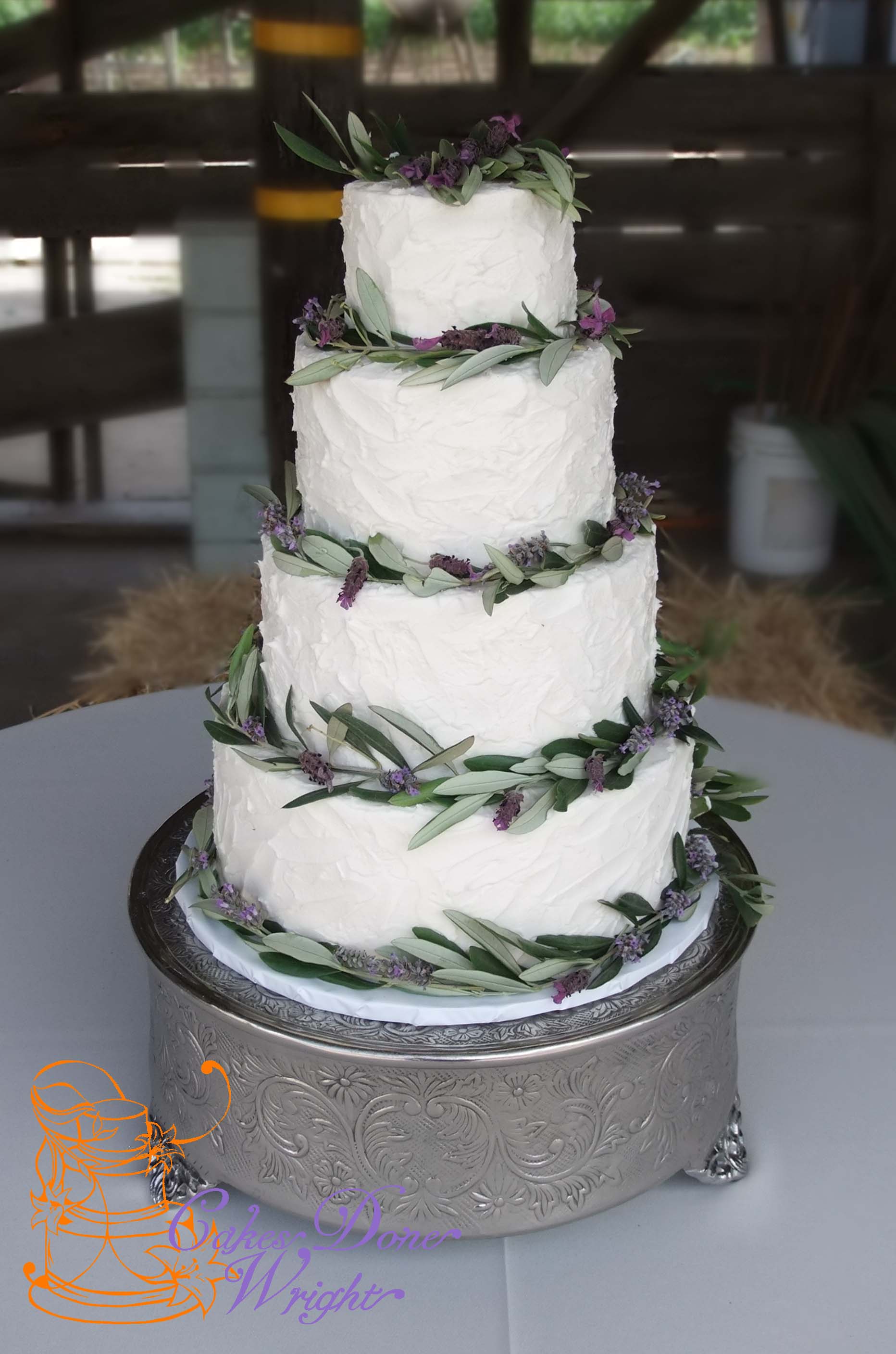 textured olive and lavendar