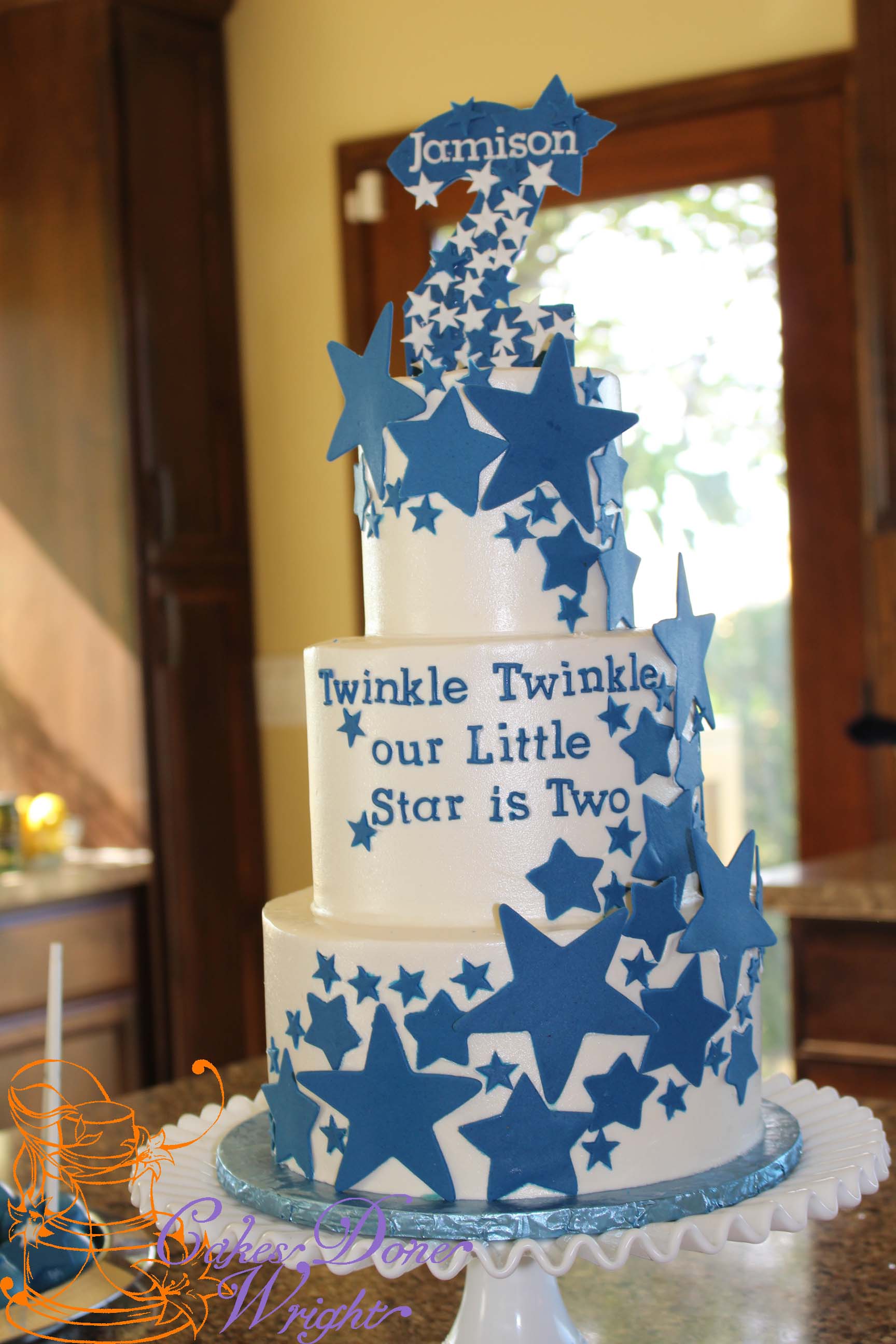 Star birthday cake