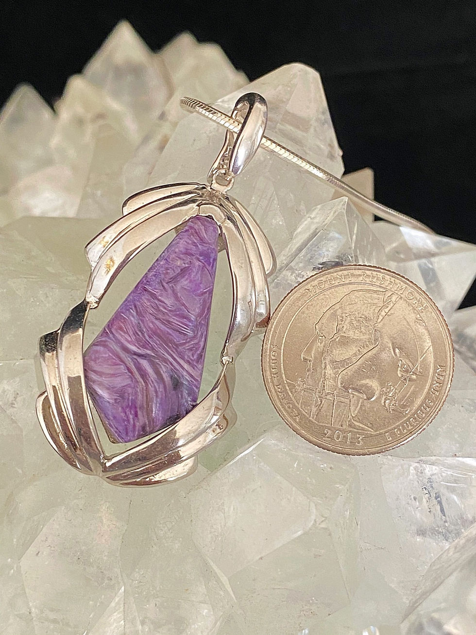 Thumbnail: Charoite Scarab 