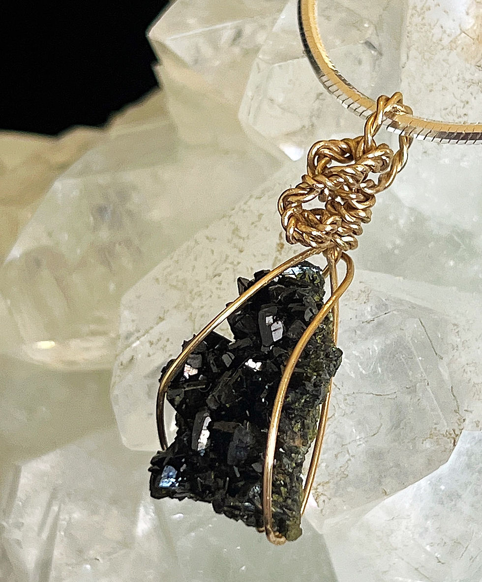 Thumbnail: Lux Turkish Epidote Crystal Pendant 