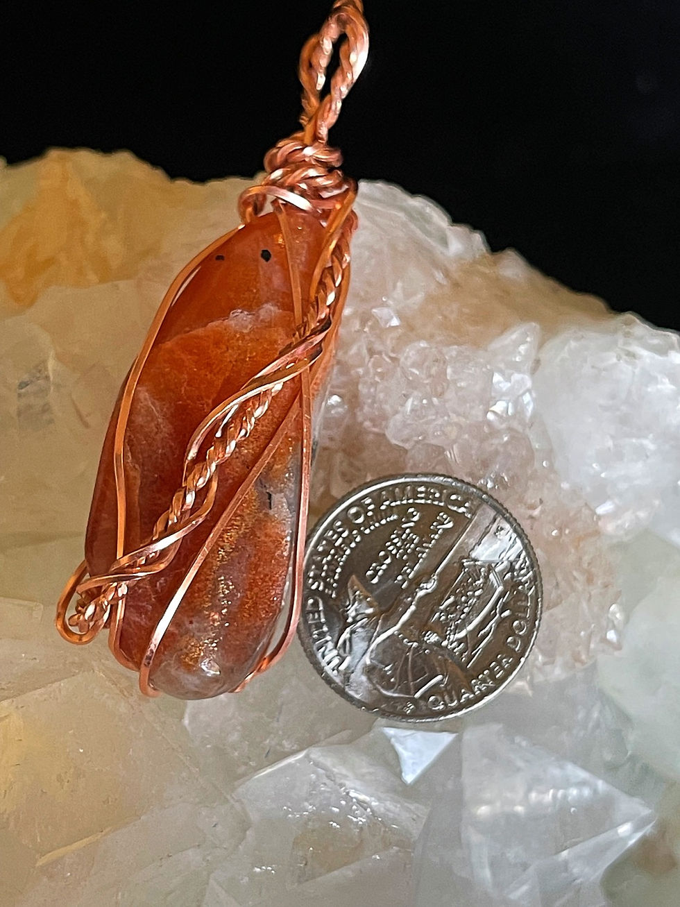 Thumbnail: Confetti Sunstone & Copper Pendant