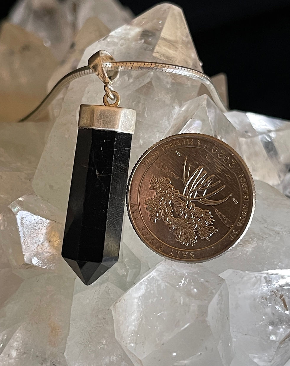 Thumbnail: Black Tourmaline Pendant