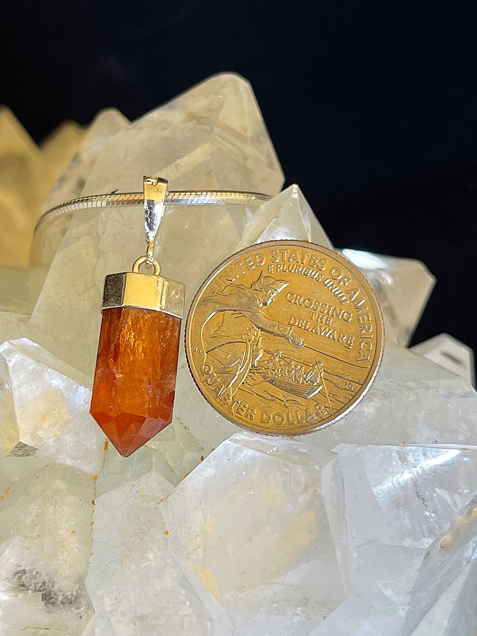 Thumbnail: Royal Spessartine Garnet Pendant