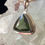 Thumbnail: Faceted Moldavite Pyramid Pendant