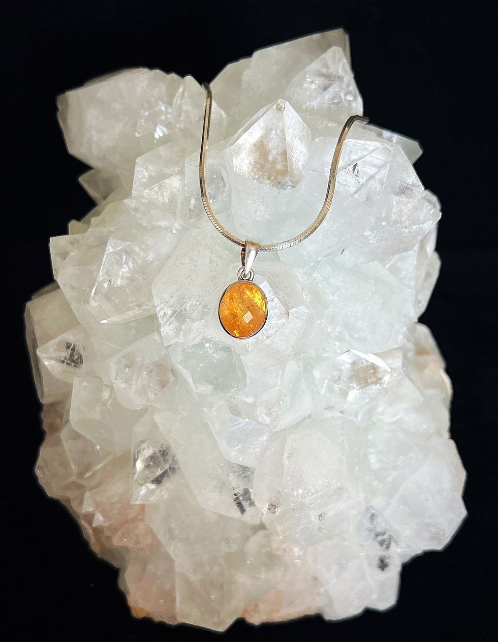 Faceted Imperial Topaz Pendant