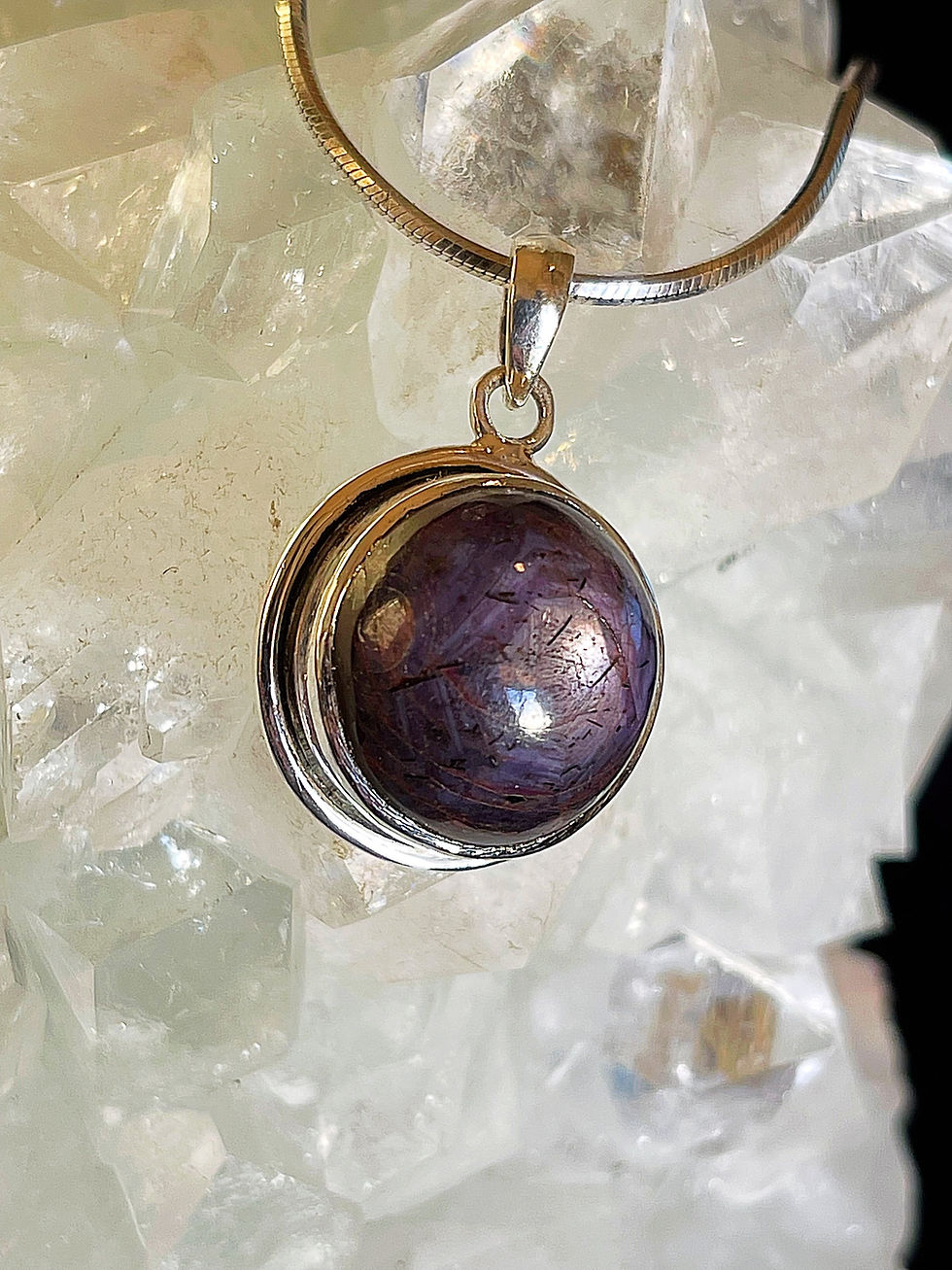 Thumbnail: Purple Star Sapphire Pendant (VIDEO)