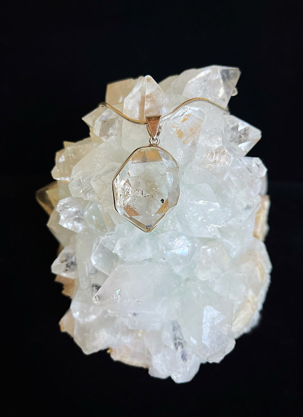 Herkimer Diamond Crystal Pendant