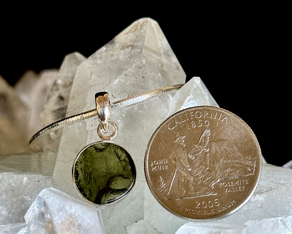 Thumbnail: Moldavite Sphere Pendant A+++