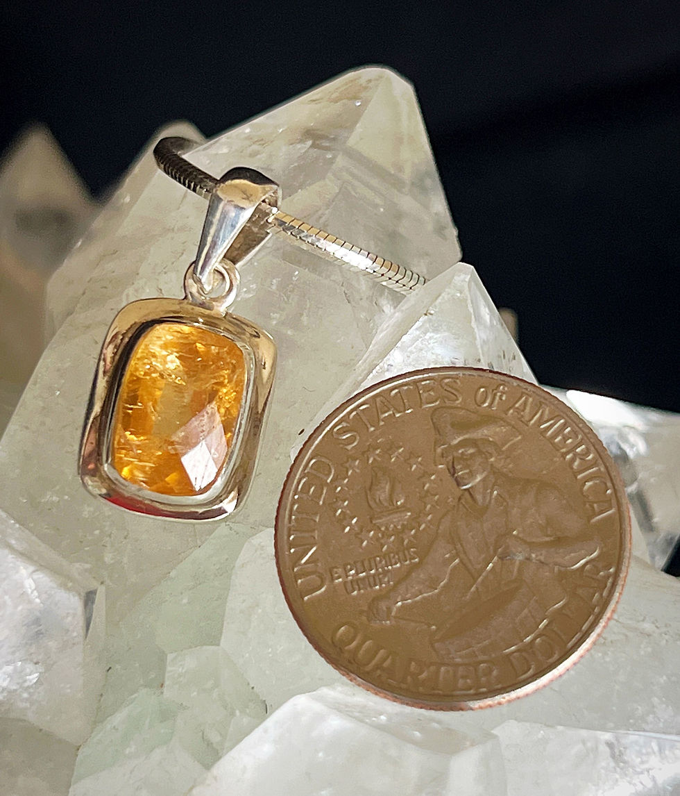 Thumbnail: Faceted Imperial Topaz Pendant