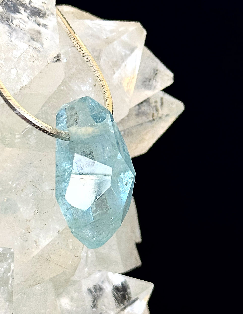 Thumbnail: Lux Aquamarine Faceted Pendant (VIDEO)