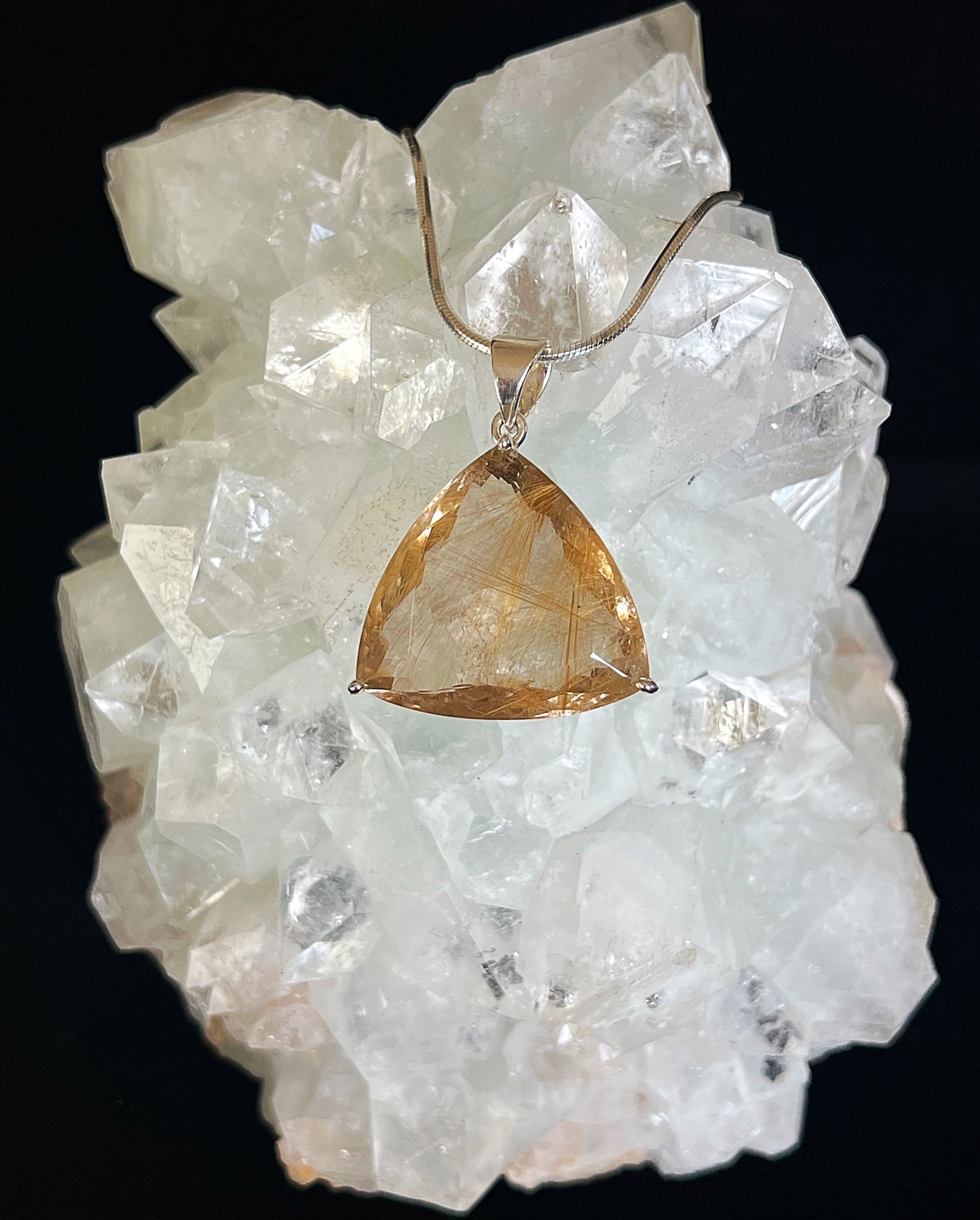 Golden Rutile Quartz Pendant
