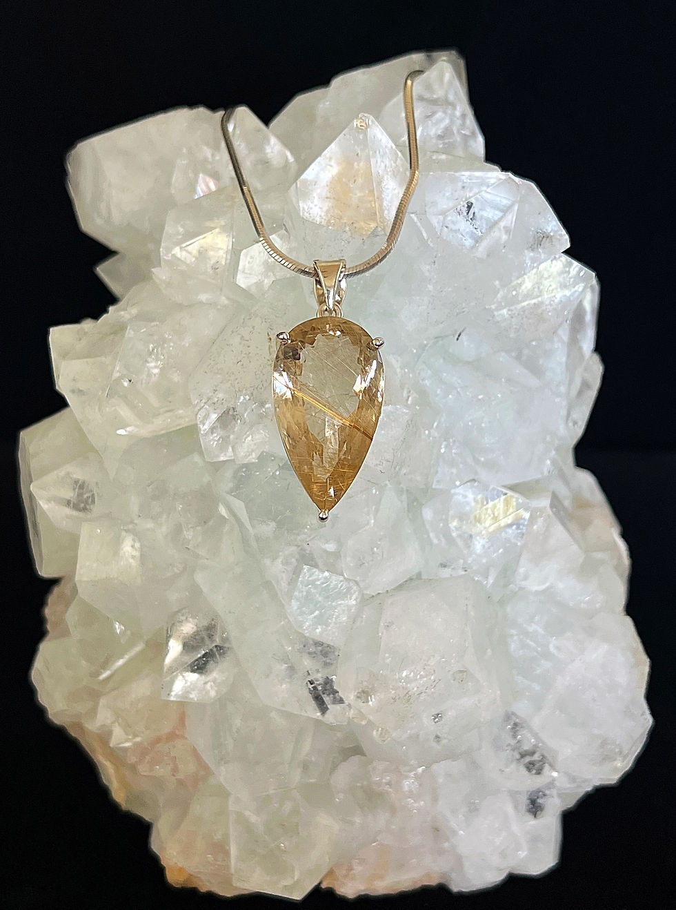 Golden Rutile Quartz Pendant