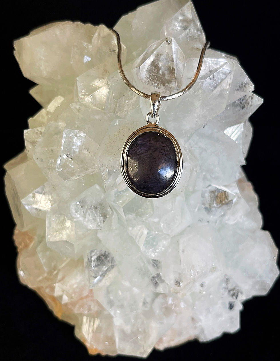 Purple Star Sapphire Pendant (VIDEO)