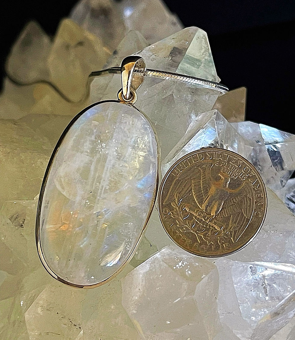Thumbnail: Blue Flash Moonstone Pendant 