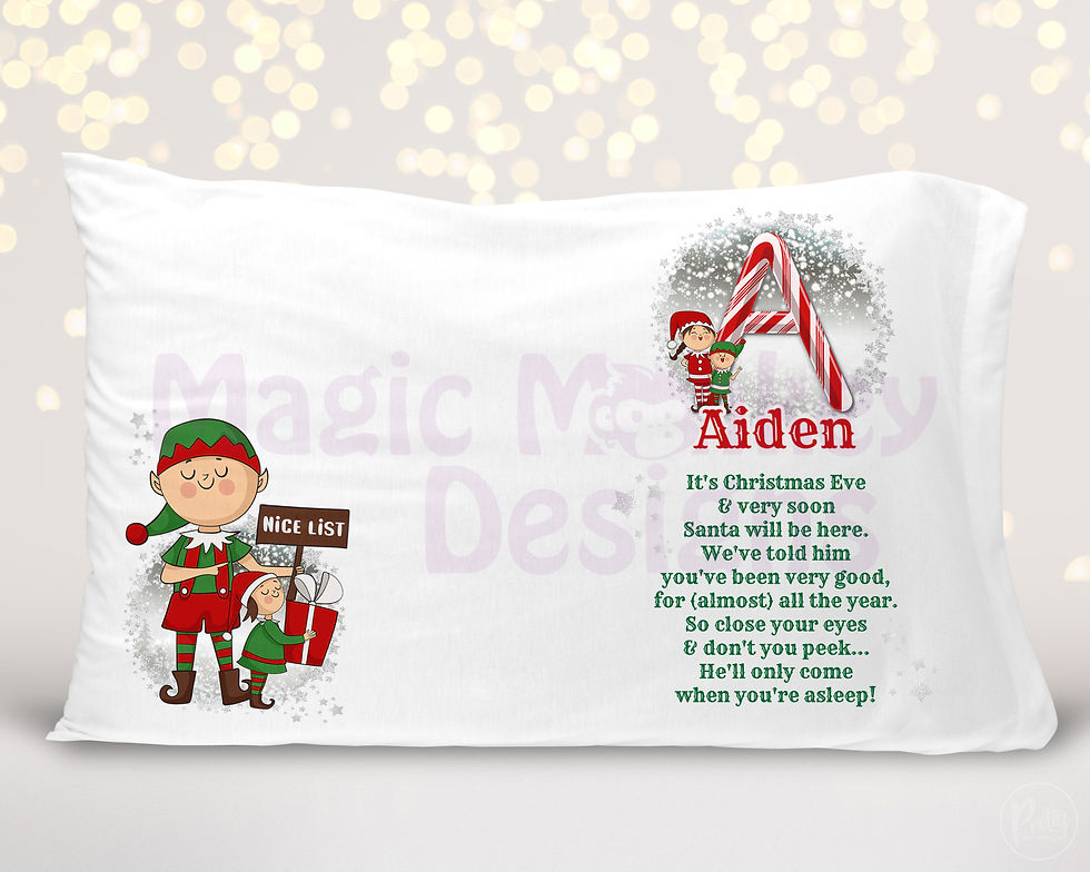 Thumbnail: Personalised Christmas Pillow Case