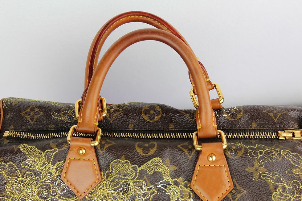 Thumbnail: Louis Vuitton Speedy Dentelle Gold