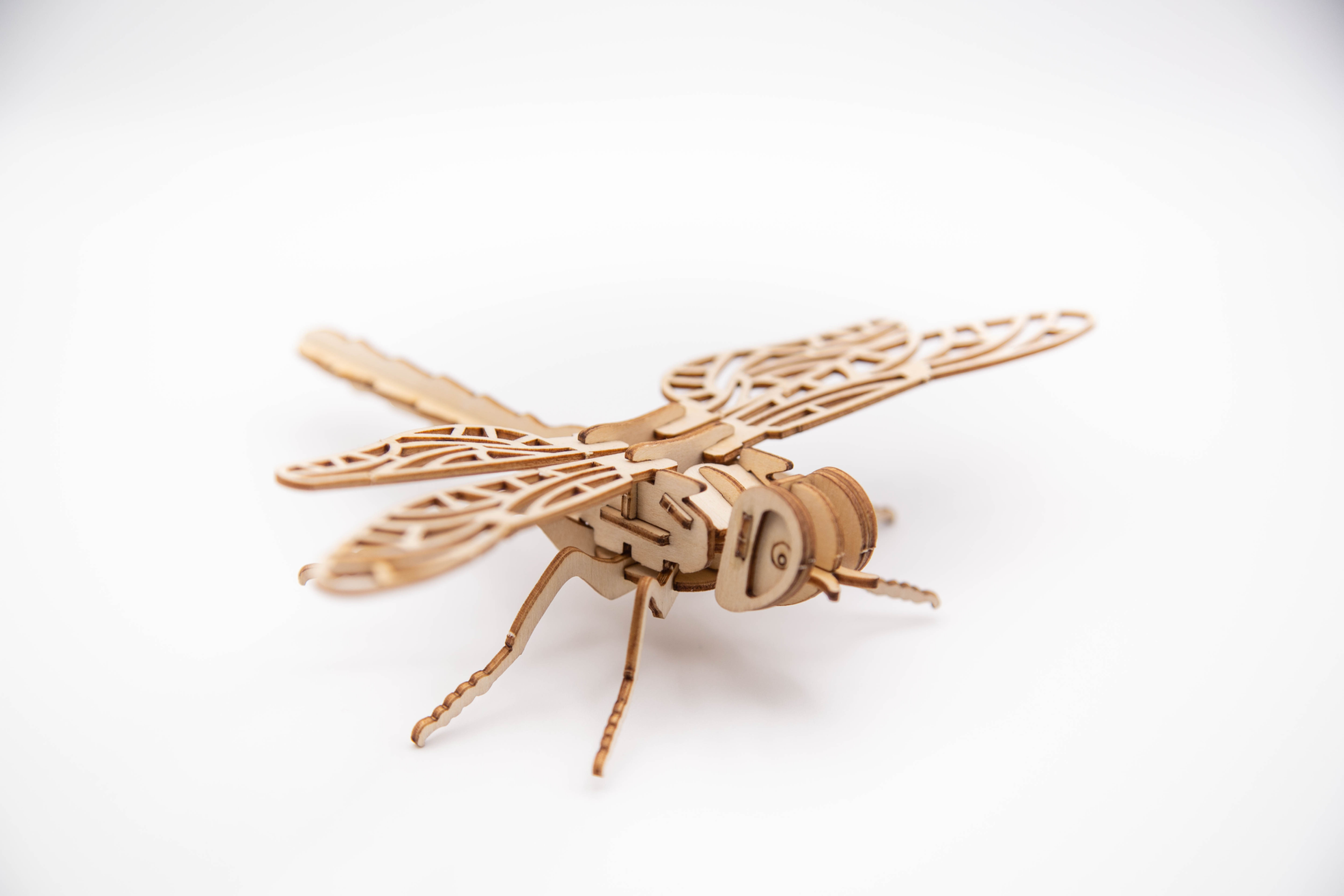 Wooden Dragonfly 3D Puzzle Kit