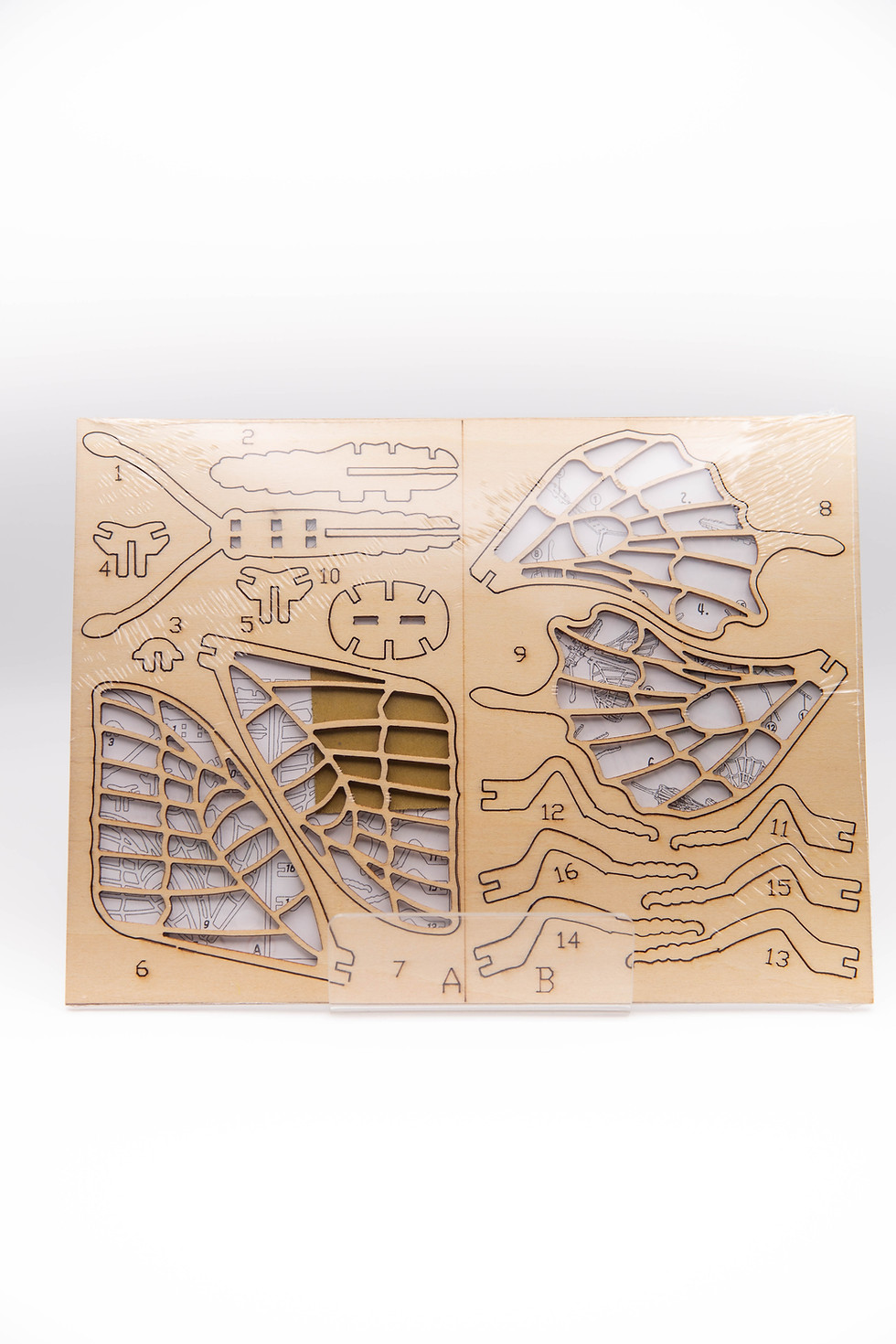 Thumbnail: Wooden Butterfly 3D Puzzle Kit