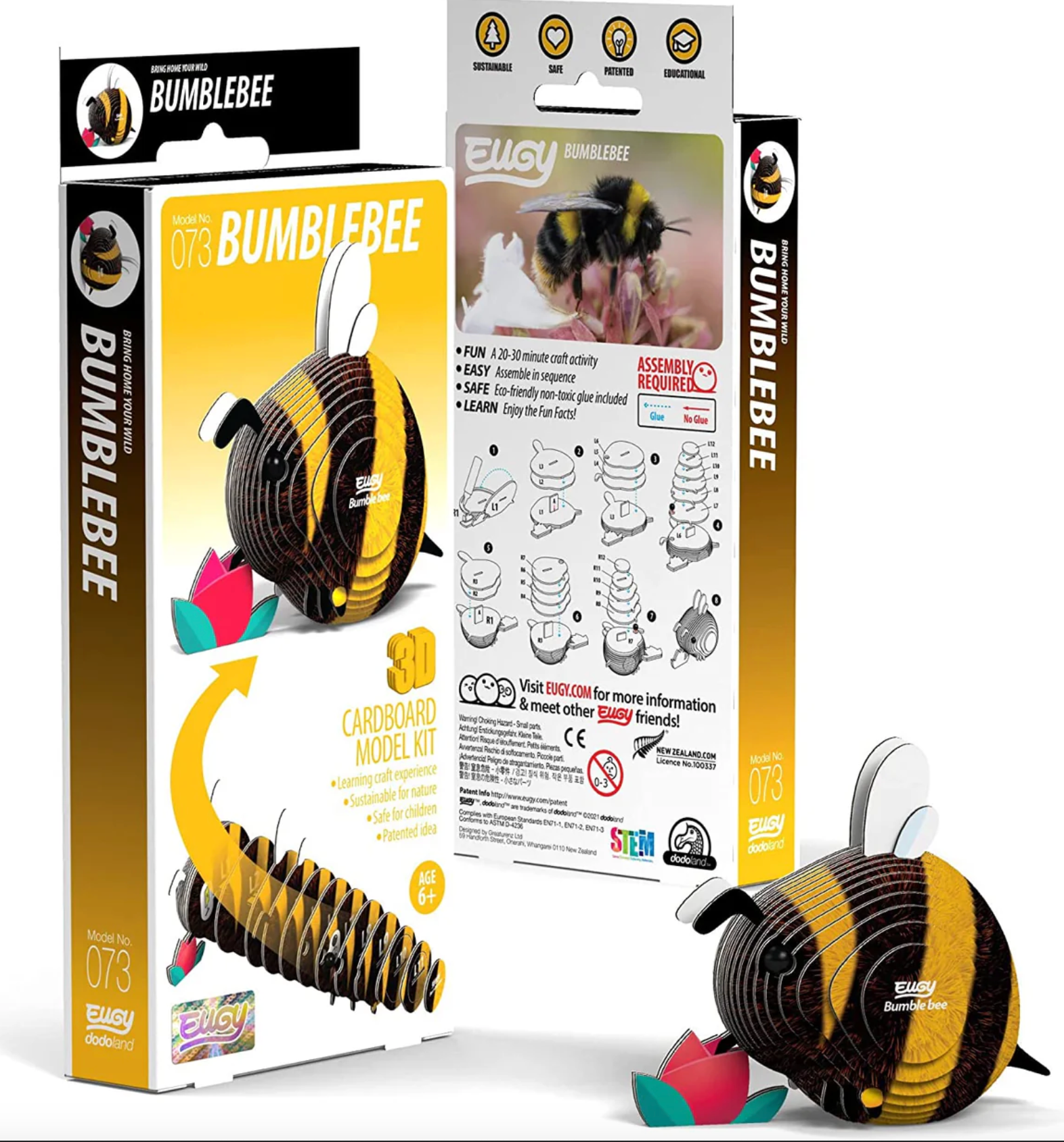 Bumblebee Eugy Eco-Friendly 3D Paper Puzzle