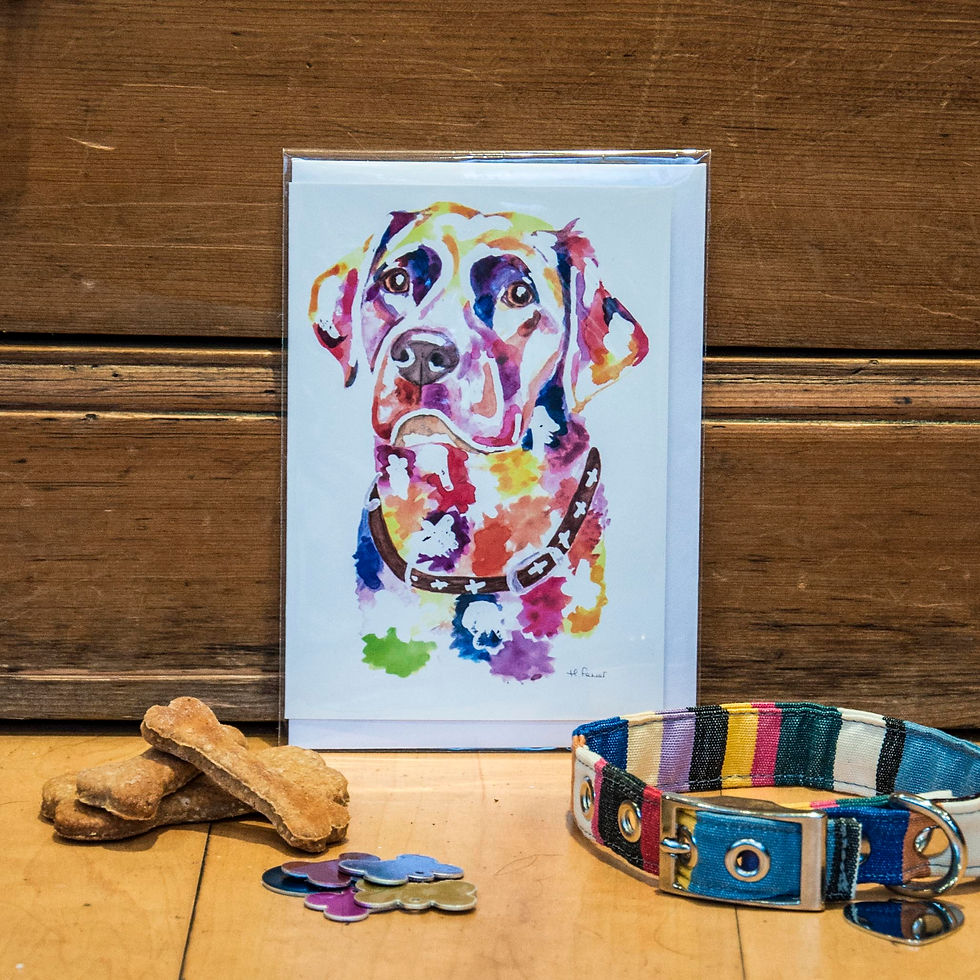 Greeting Card - Chocolate Labrador