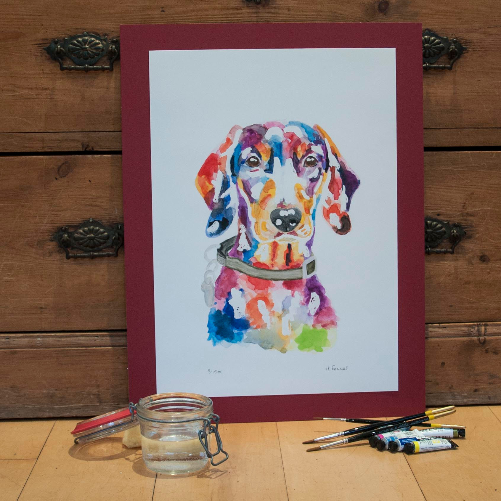 A3 Giclée Print - Dachshund