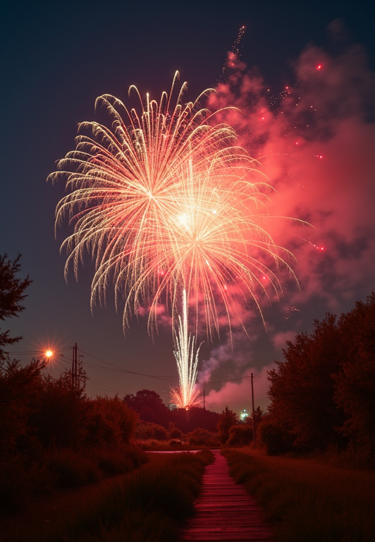 festive holiday celebration fireworks newyear.png