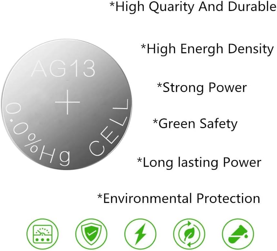 Thumbnail: 20PCS AG13 LR44 A76 SR44 303 357 1.5V Button Coin Cell Battery