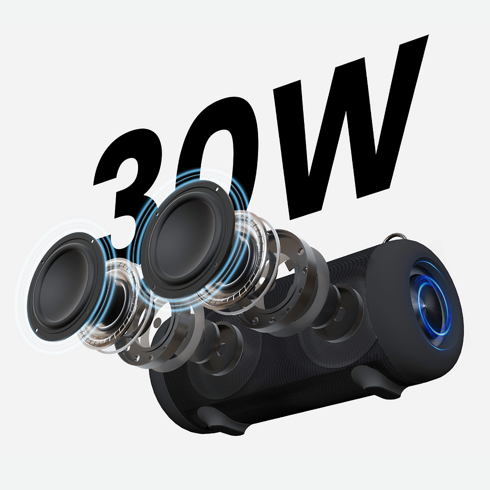 Thumbnail: WHALE With Nylon Strap – Bluetooth IPX7 Waterproof Portable Outdoor Speaker With
